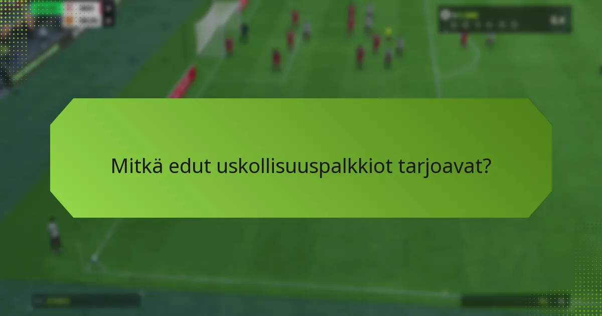 Mitkä edut uskollisuuspalkkiot tarjoavat?