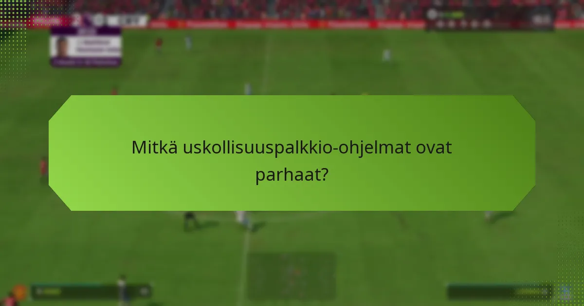 Mitkä uskollisuuspalkkio-ohjelmat ovat parhaat?